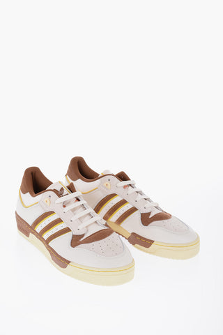 Suede and Leather RIVARLY 86 Low-Top Sneakers with Rib Trim