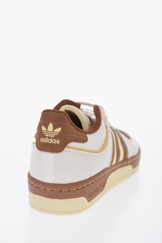 Suede and Leather RIVARLY 86 Low-Top Sneakers with Rib Trim
