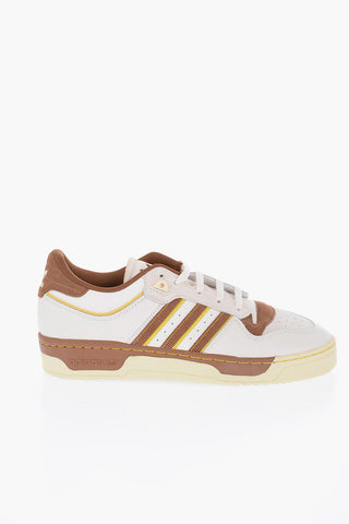 Suede and Leather RIVARLY 86 Low-Top Sneakers with Rib Trim