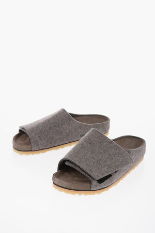 Sliders FELIZ in Lana Con Chiusura in velcro
