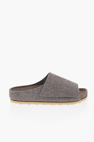 Sliders FELIZ in Lana Con Chiusura in velcro