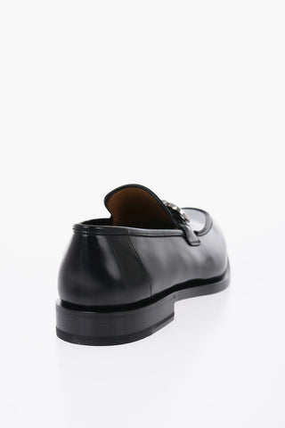 Brushed Leather GUSTAV Loafers With Clamps