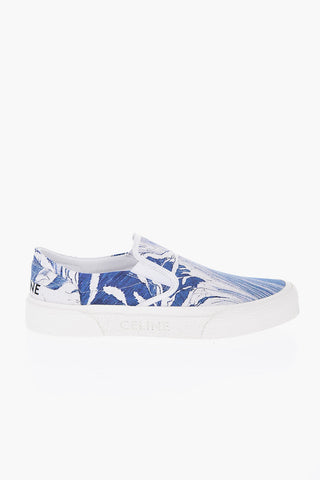 Printed Fabric WAVES Slip-On Sneakers
