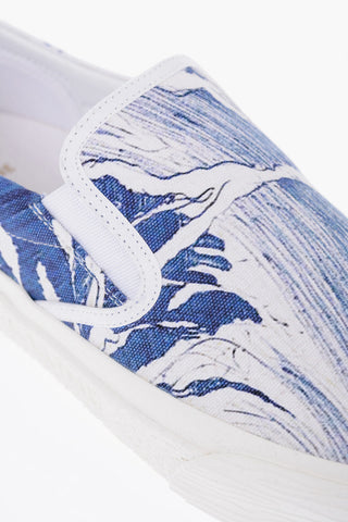 Printed Fabric WAVES Slip-On Sneakers