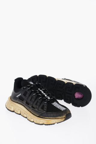 Sneakers Low-Top Con Trigreca E Suola Metallizzata