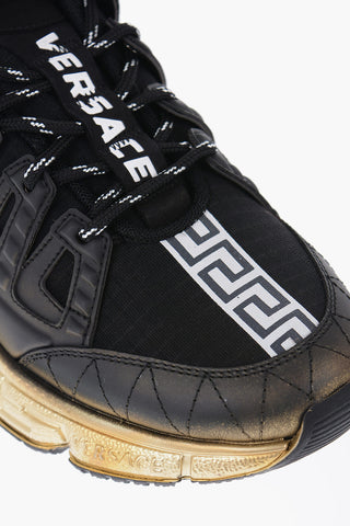Sneakers Low-Top Con Trigreca E Suola Metallizzata