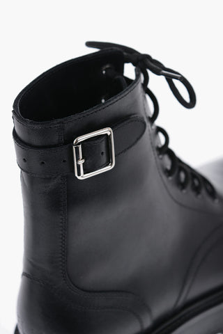 Anfibi In Pelle BULKY Con Suola Borchiata