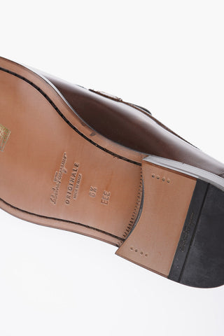 Brushed Leather GUSTAV Loafers With Clamps