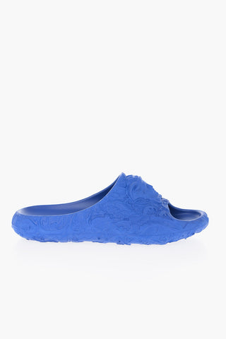 Rubber Slides With Embossed Baroque Details