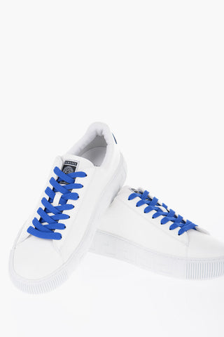 Sneakers Low-Top COLLEGE In Pelle Con logo Ricamato