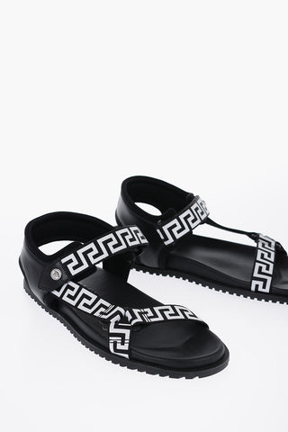 Fabric Sandals With Trigreca Print