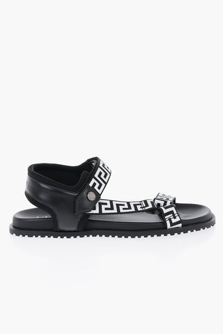 Fabric Sandals With Trigreca Print