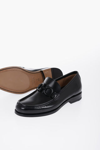 Leather ROLO Loafers With logoed Clamps