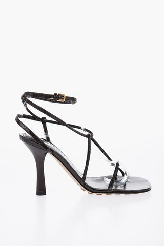 Leder-Sandalen THE LINE 9 cm