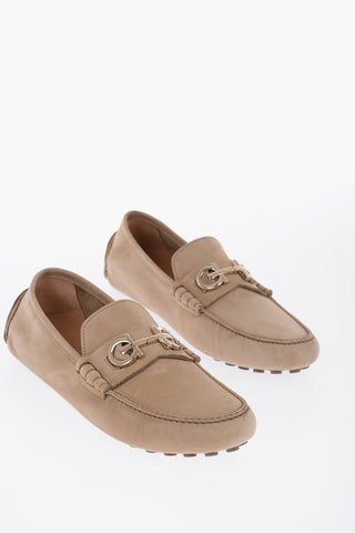 Suede Leather GRAZIOSO Loafers With Clamps