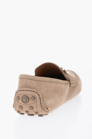 Suede Leather GRAZIOSO Loafers With Clamps