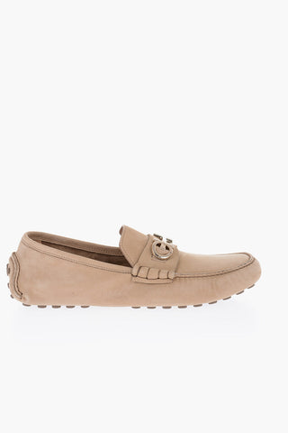 Suede Leather GRAZIOSO Loafers With Clamps