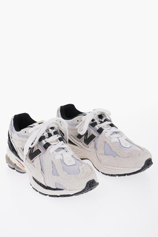 Mesh and Suede Low-Top sneakers with Monogram