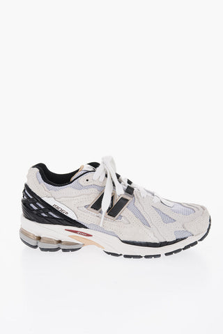 Mesh and Suede Low-Top sneakers with Monogram