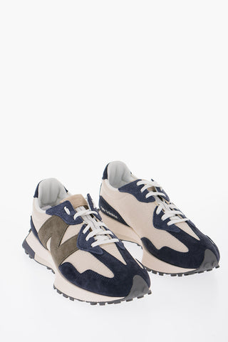Mesh and Suede Low Top Sneakers with Contrast Monogram
