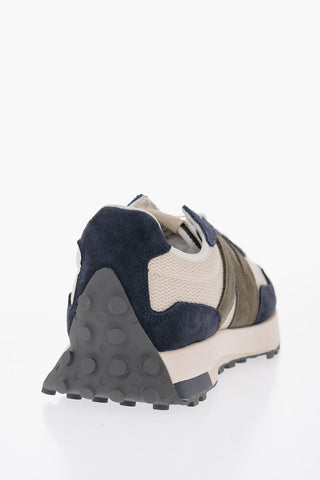 Mesh and Suede Low Top Sneakers with Contrast Monogram