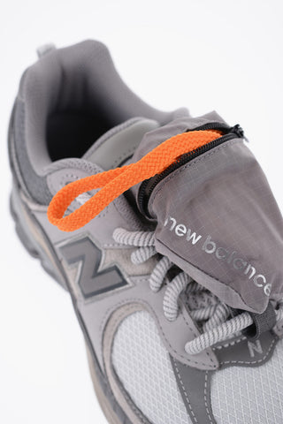 Suede and Fabric Low-Top Sneakers with Removable Pocket