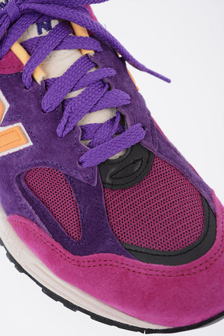 Fabric and Suede Low Top Sneakers