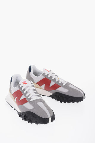 Mesh and Suede Low Top Sneakers with Contrast Monogram