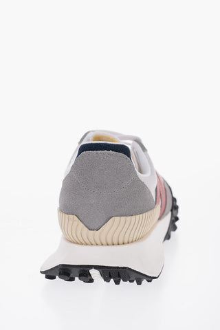 Mesh and Suede Low Top Sneakers with Contrast Monogram