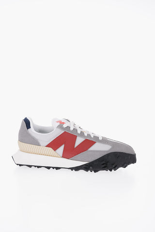 Mesh and Suede Low Top Sneakers with Contrast Monogram