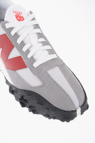 Mesh and Suede Low Top Sneakers with Contrast Monogram