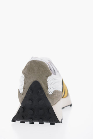Two-Tone Low-Top Sneakers with Suede Monogram
