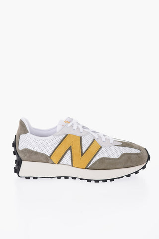 Two-Tone Low-Top Sneakers with Suede Monogram