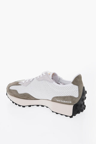 Two-Tone Low-Top Sneakers with Suede Monogram