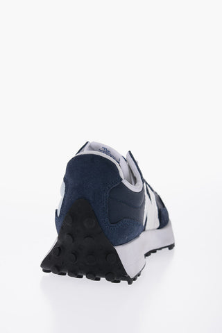 Two-Tone Suede  Details Low-Top Sneakers
