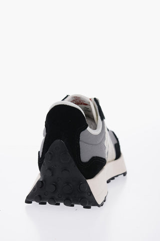 Two-Tone Suede  Details Low-Top Sneakers