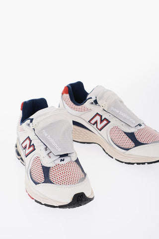 Sneakers Basse in Pelle e Mesh con Tasca Removibile