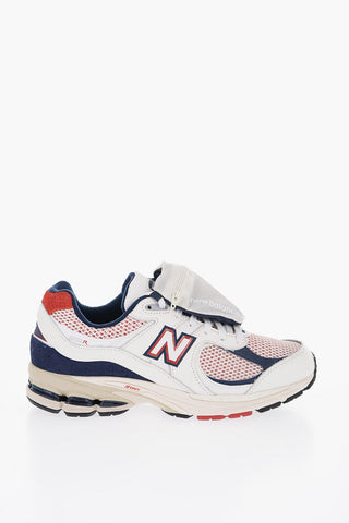 Sneakers Basse in Pelle e Mesh con Tasca Removibile