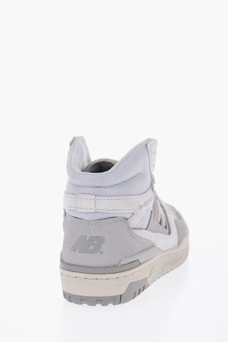 Ton-on-Ton Leather High Top Sneakers