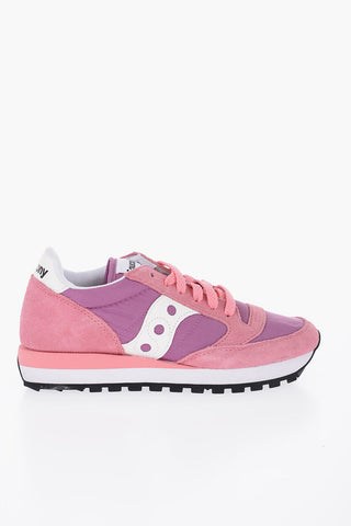 Two-Tone Suede and Nylon JAZZ Low-Top Sneakers
