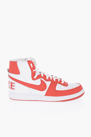 COMME DES GARCONS HOMME PLUS Leather High-Top Sneakers TERMINATOR Bicolour