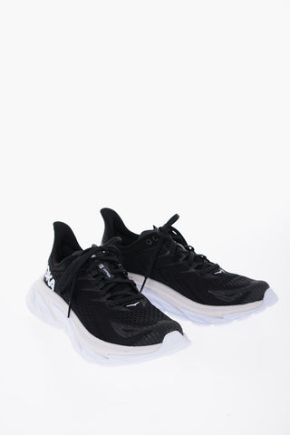 Contrasting Sole Mesh CLIFTON Low-Top Sneakers