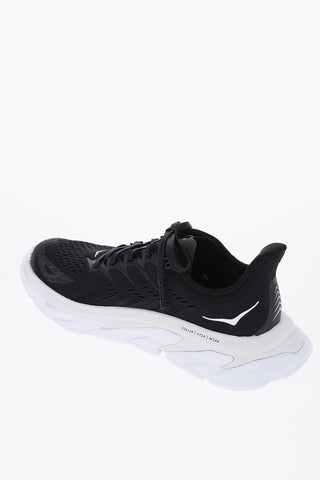 Contrasting Sole Mesh CLIFTON Low-Top Sneakers