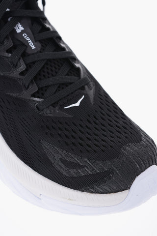 Contrasting Sole Mesh CLIFTON Low-Top Sneakers