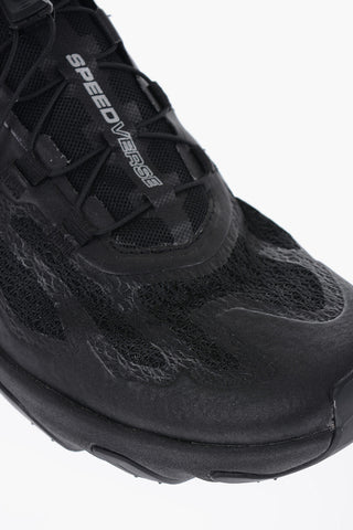 Solid Color SPEEDVERSE PRG Low Top Sneakers with Quicklace Detail
