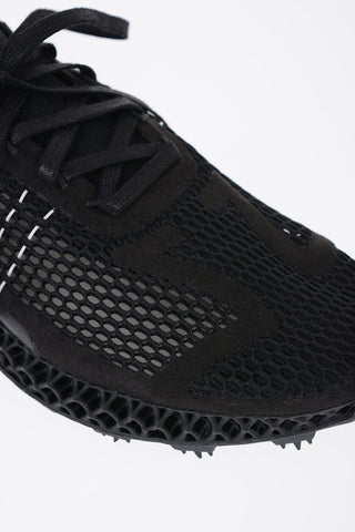 Y-3 YOHJI YAMAMOTO Perforated RUNNER 4D HALO Low Top Sneakers