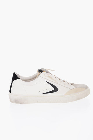 Textured Leather GOOFY Low-top Sneakers with Patch Detail