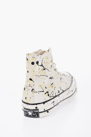 ALL STAR CHUCK TAYLOR Painting Effect Cotton High-Top Sneakers