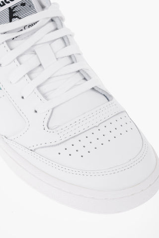 Leather JAZZ COURT Low-Top Sneakers with Metallized Detail