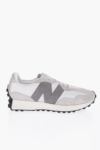 Suede and Fabric Low Top Sneakers